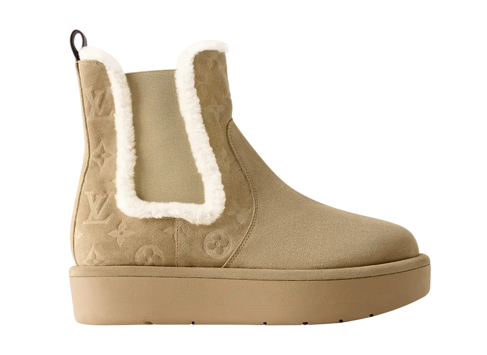 ルイヴィトン ウィメンズ アスペン チェルシーブーツ "ベージュ"