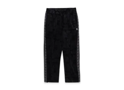 A BATHING APE Solid Camo Velour Metal One Point Relaxed Fit Track Pants "Black"