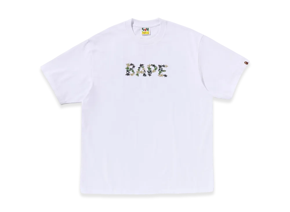 A BATHING APE STA Bape Logo Relaxed Fit Tee "White"