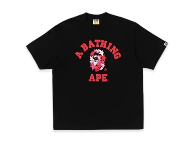 A BATHING APE STA College Relaxed Fit Tee "Black"