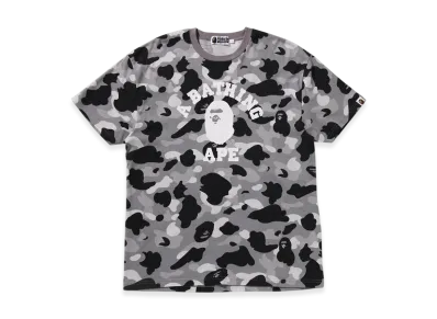 A BATHING APE 1st Camo College Oversized Tee "Gray"