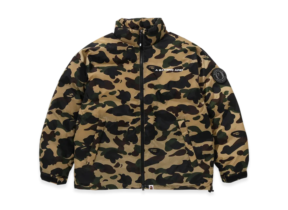 BAPE エイプ 1st カモ イエロー ジャケット A BATHING APE(アベイシングエイプ) / スノボジャケット/初期1st