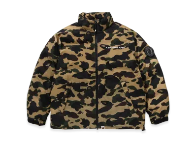 A BATHING APE 1st Camo Down Jacket "Yellow"