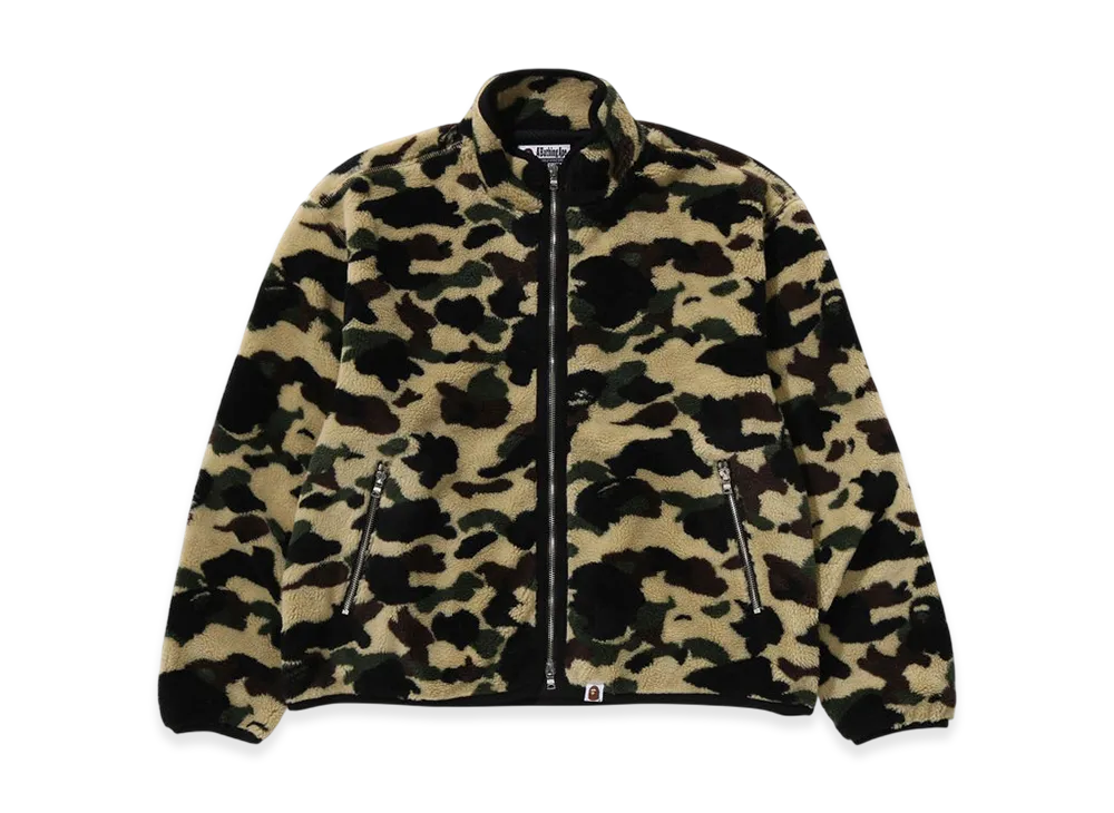 A BATHING APE 1st Camo Fleece Jacket "Yellow"
