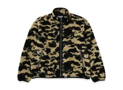 A BATHING APE 1st Camo Fleece Jacket "Yellow"