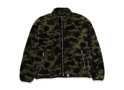 A BATHING APE 1st Camo Fleece Jacket "Green"