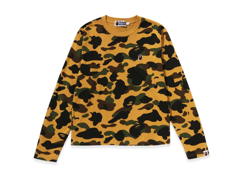 A BATHING APE 1st Camo LS Tee "Yellow"