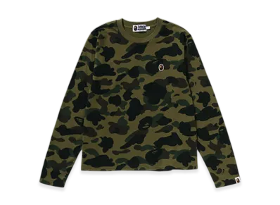 A BATHING APE 1st Camo LS Tee "Green"