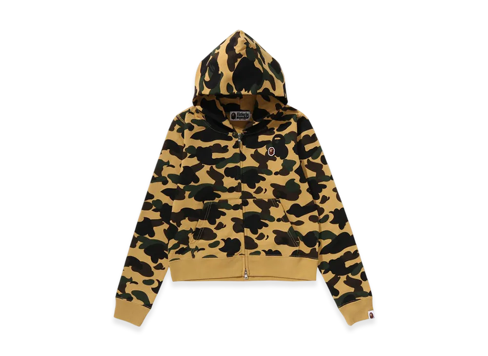 A BATHING APE 1st Camo Zip Hoodie "Yellow"