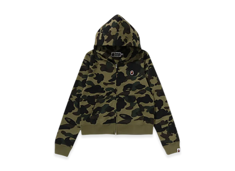 A BATHING APE 1st Camo Zip Hoodie "Green"
