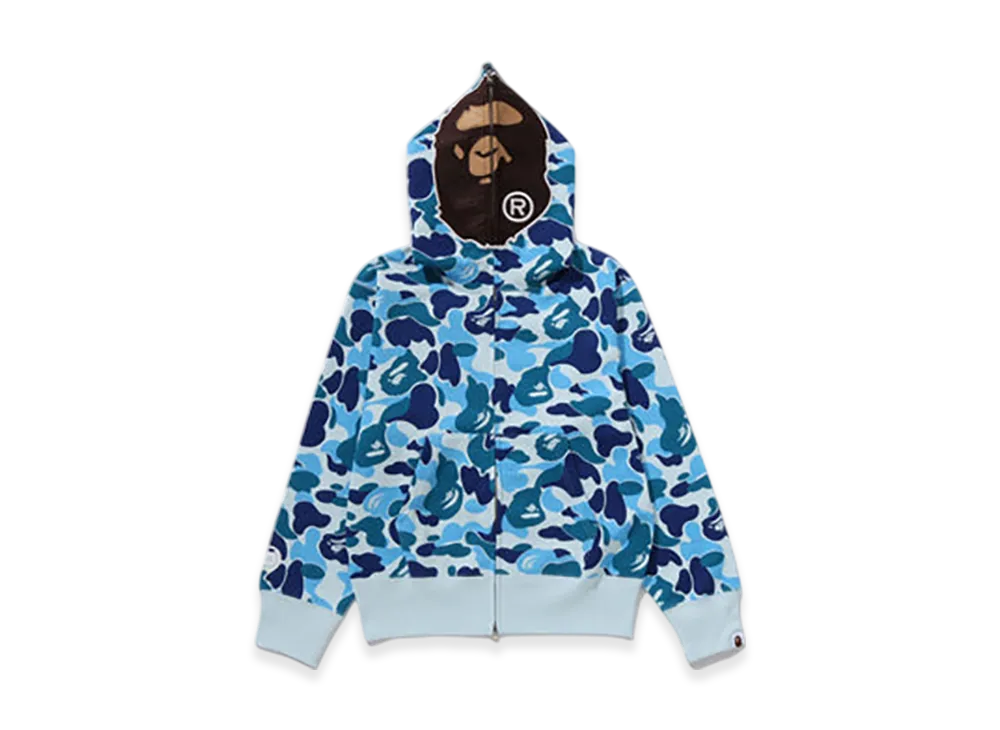 A BATHING APE ABC Camo 2nd Ape Full Zip Hoodie "Blue"