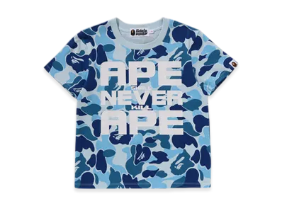 A BATHING APE ABC Camo Asnka Tee "Blue"