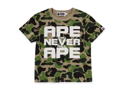 A BATHING APE ABC Camo Asnka Tee "Green"