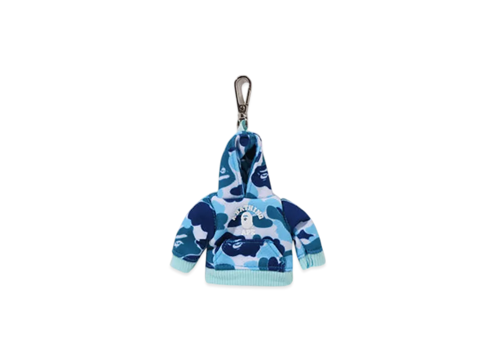 A BATHING APE ABC Camo Pullover Hoodie Key Chain "Blue"