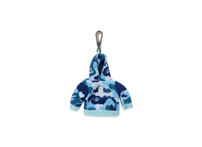 A BATHING APE ABC Camo Pullover Hoodie Key Chain "Blue"