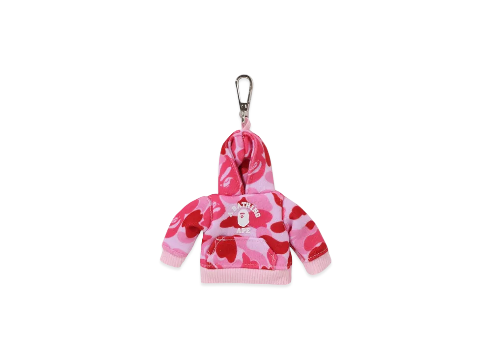 A BATHING APE ABC Camo Pullover Hoodie Key Chain "Pink"