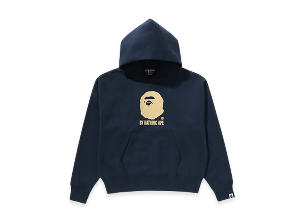 A BATHING APE By Bathing Ape Oversized Pullover Hoodie "Navy"