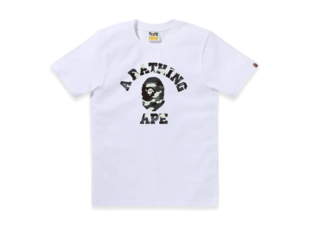 A BATHING APE City Camo College Tee "White"