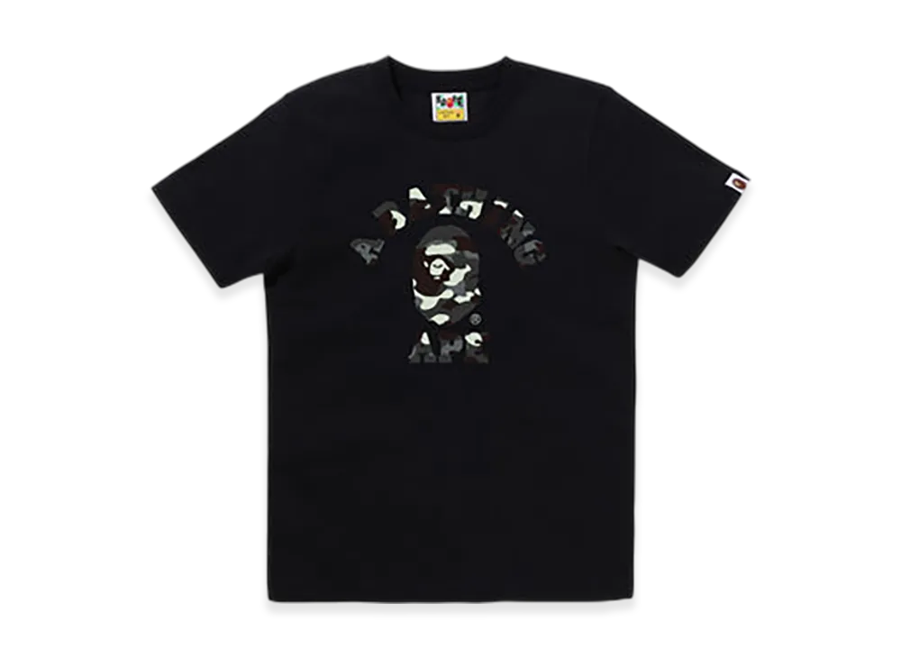 A BATHING APE City Camo College Tee "Black"