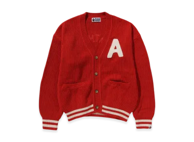 A BATHING APE College Cardigan "Orange"