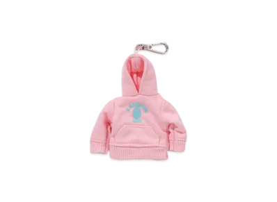 A BATHING APE College Pullover Hoodie Key Chain "Pink"