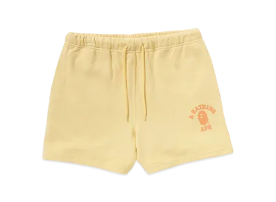 A BATHING APE College Sweat Shorts "Yellow"