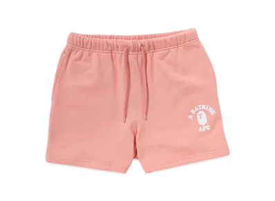 A BATHING APE College Sweat Shorts "Pink"