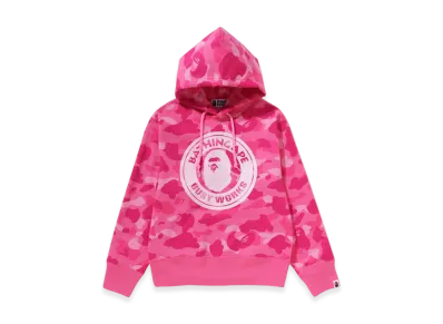 A BATHING APE Color Camo Busy Works Pullover Hoodie "Pink"