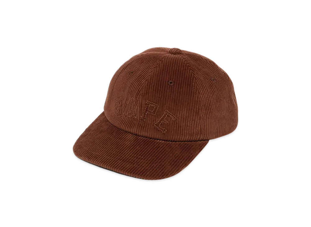 A BATHING APE Corduroy Cap "Black"