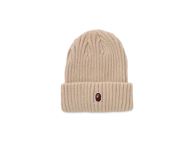 A BATHING APE One Point Beanie "Ivory"