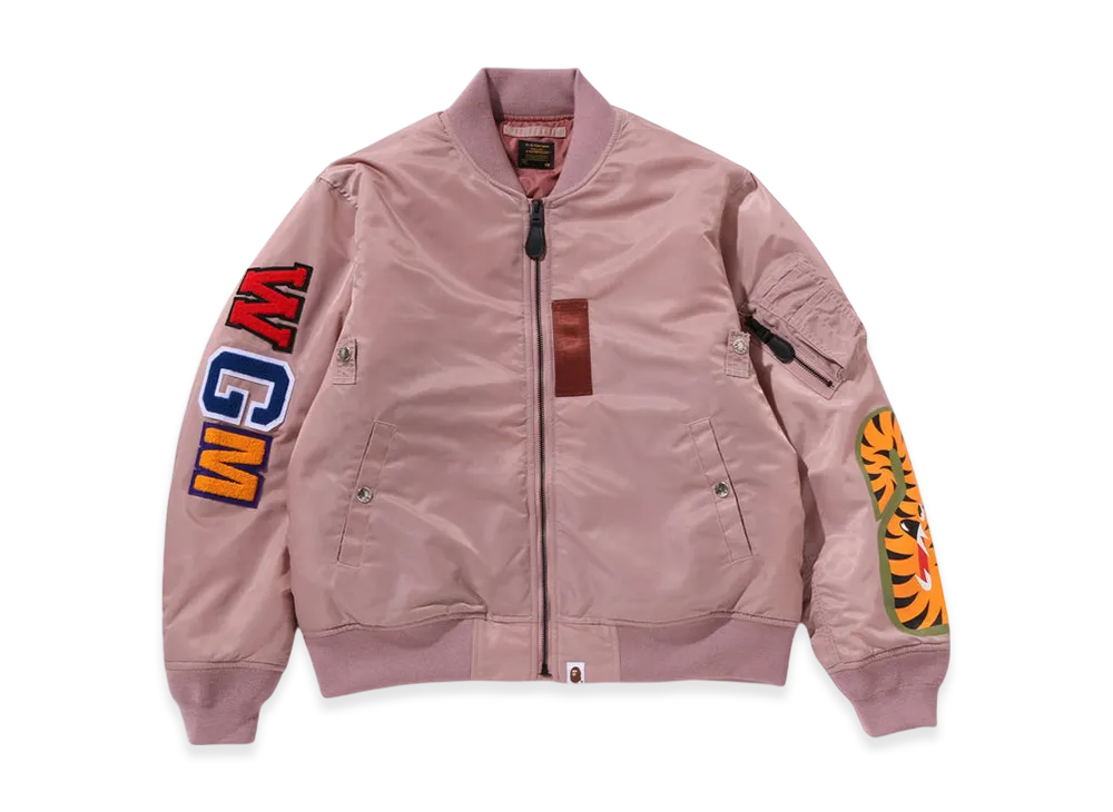 A BATHING APE Shark Ma-1 "Pink"