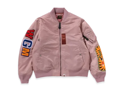 A BATHING APE Shark Ma-1 "Pink"