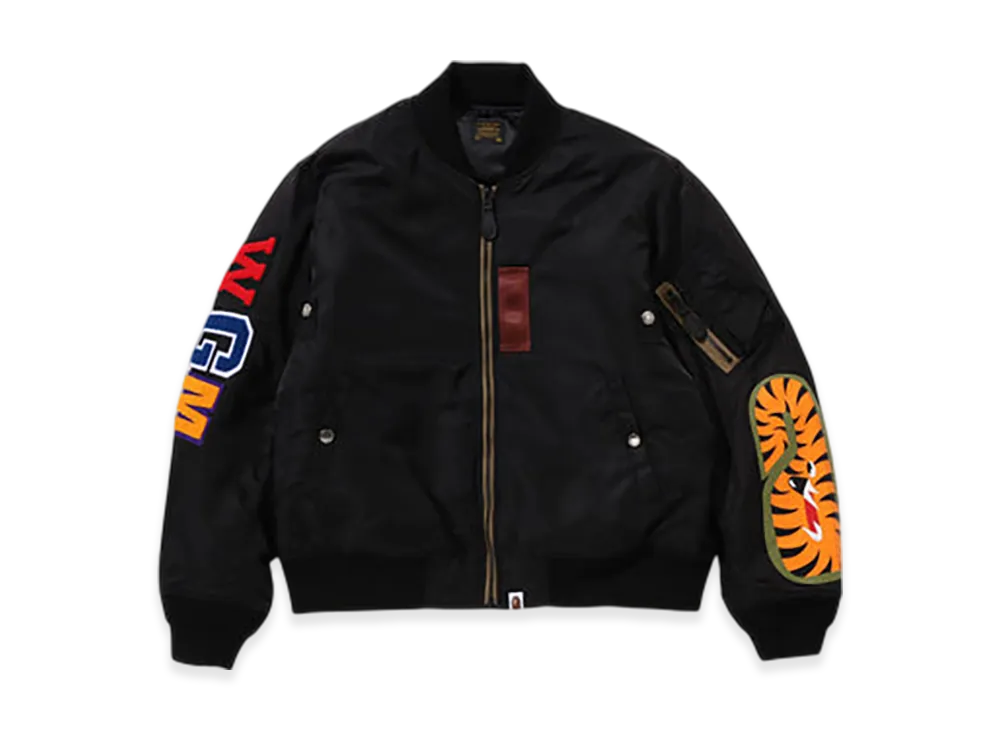 A BATHING APE Shark Ma-1 "Black"