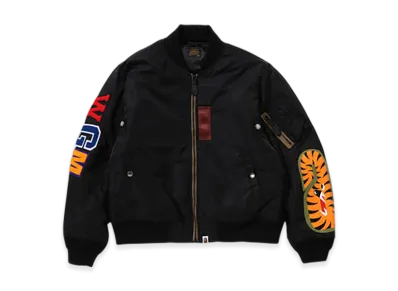 A BATHING APE Shark Ma-1 "Black"