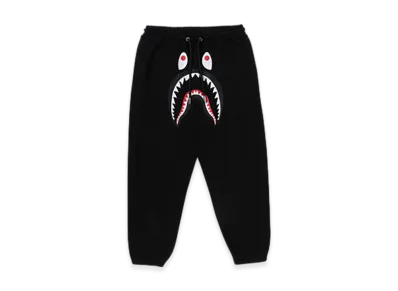 A BATHING APE Shark Relaxed Fit Sweat Pants "Black"