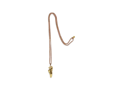 A BATHING APE Shark STA Necklace "Gold"