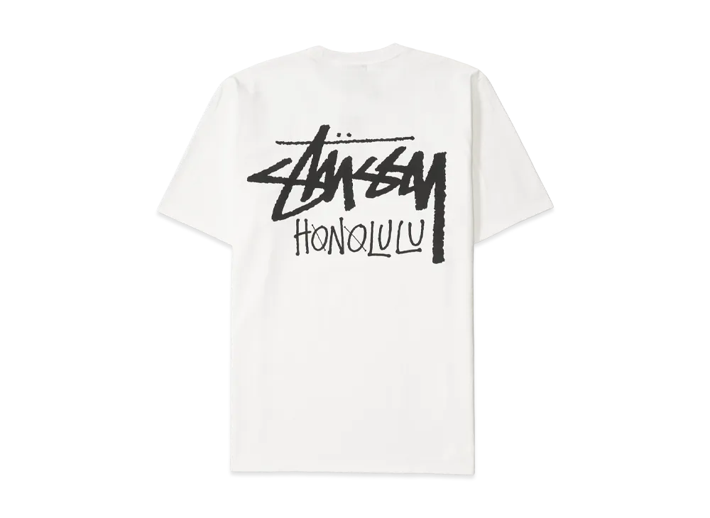 Stussy Stock Honolulu Tee "White"