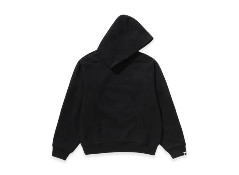 A BATHING APE Padded Shark Cropped Fit Pullover Hoodie "Black"