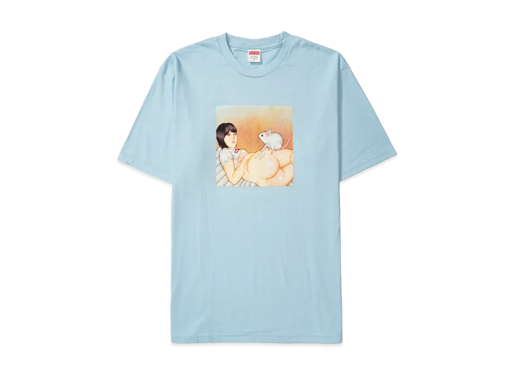 シュプリーム マウス Tシャツ "パウダー ブルー"