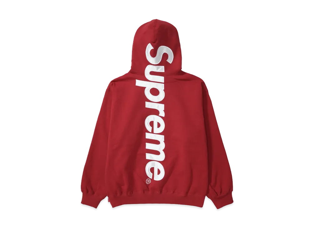 シュプリーム サテン アップリケ フード スウェットシャツ (25FW) "レッド"