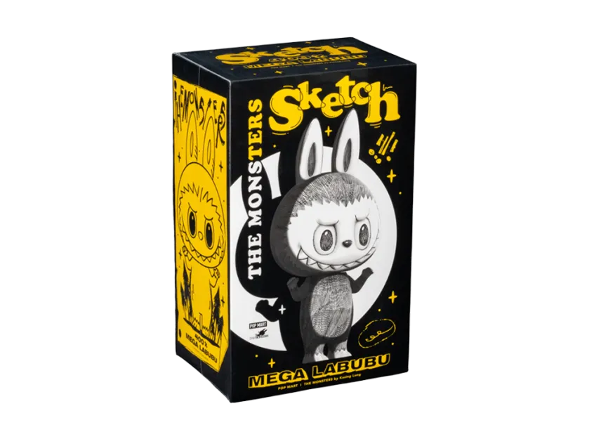 ポップマート メガコレクション LABUBU 400% Sketchのフィギュア ポップマート メガコレクション LABUBU 400% Sketchのフィギュア