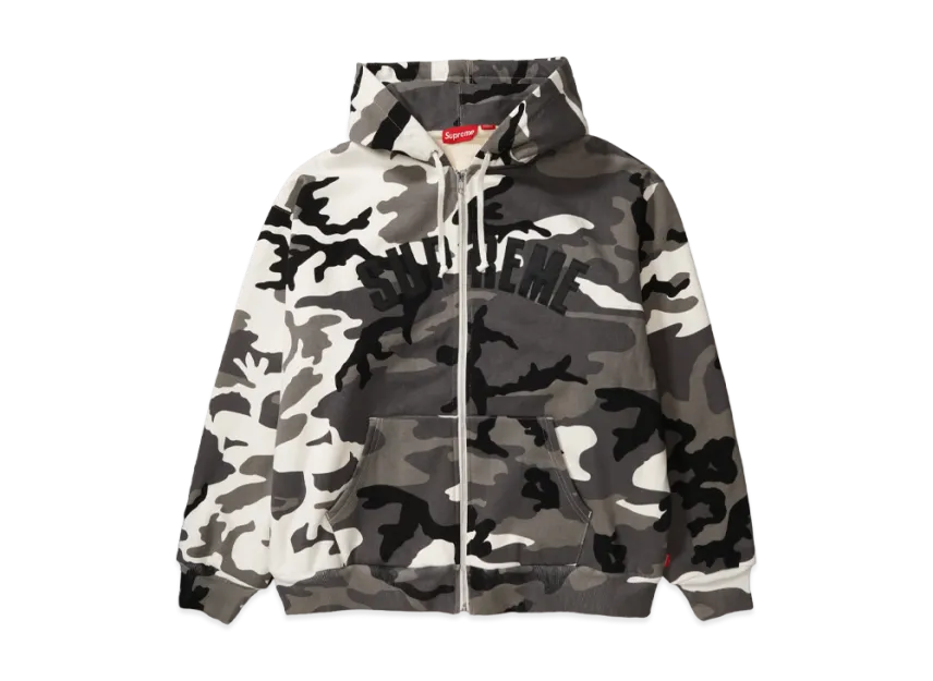 Supreme Arc Thermal Lined Zip Up Hooded Sweatshirt Supreme Arc Thermal Lined Zip Up Hooded Sweatshirt