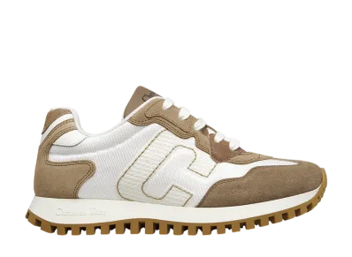 Dior Women's C'est Dior Sneaker Technical Mesh Calfskin Suede Calfskin "Hazelnut Brown/White"