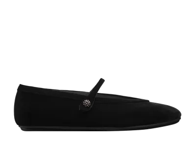 Dior Women's New Ballet Ballerina Velvet "Black"