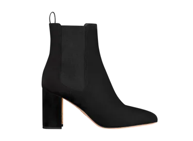 Dior Women's D-Art Heel Short Boot Suede Goatskin "Black"