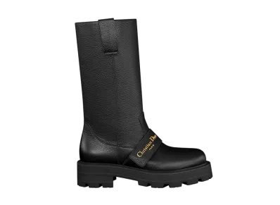 Dior Women's D-Quest Boot Grained Calfskin "Black"