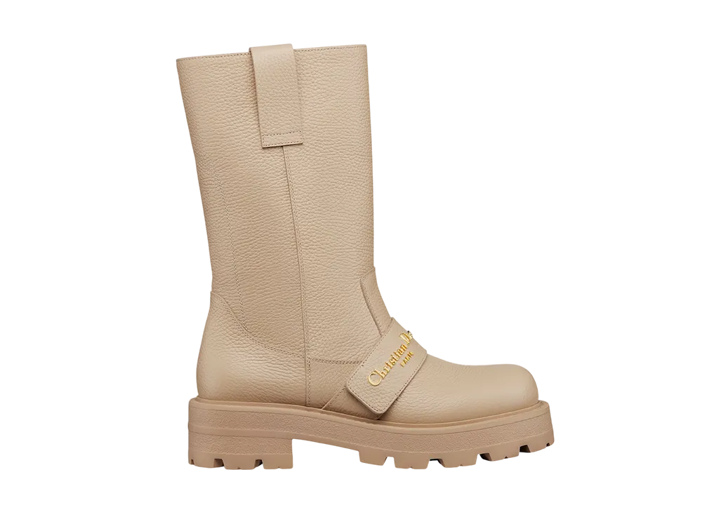 ディオール ウィメンズ D-クエスト ブーツ グレインドカーフスキン "パウダーベージュ"