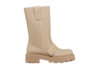 Dior Women's D-Quest Boot Grained Calfskin "Powder Beige"