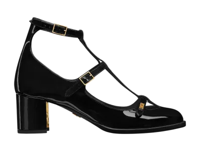 Dior Women's Aime Dior Pumps Patent Calfskin "Black"