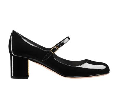 Dior Women's D-Art Pumps Patent Calfskin "Black"
